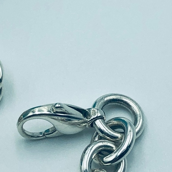 Tiffany & Co CUSTOM New York Heart ID Tag Apple Charm Bracelet with PACKAGING - Picture 12 of 14